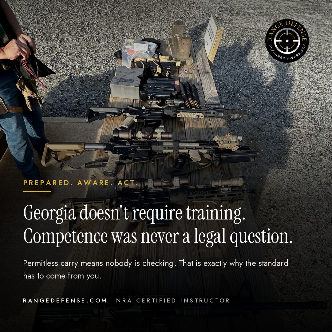 Georgia doesn't require training. Competence was never a legal question.